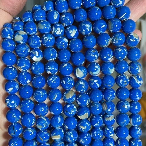 10mm Navy Blue Beads